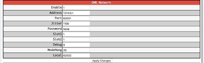 DMR jitter configuration